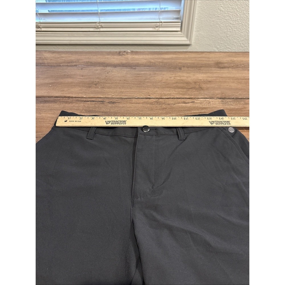 Adidas Golf Shorts Men 28  Black Tech Sweat Wicking Performance - Picture 4 of 7